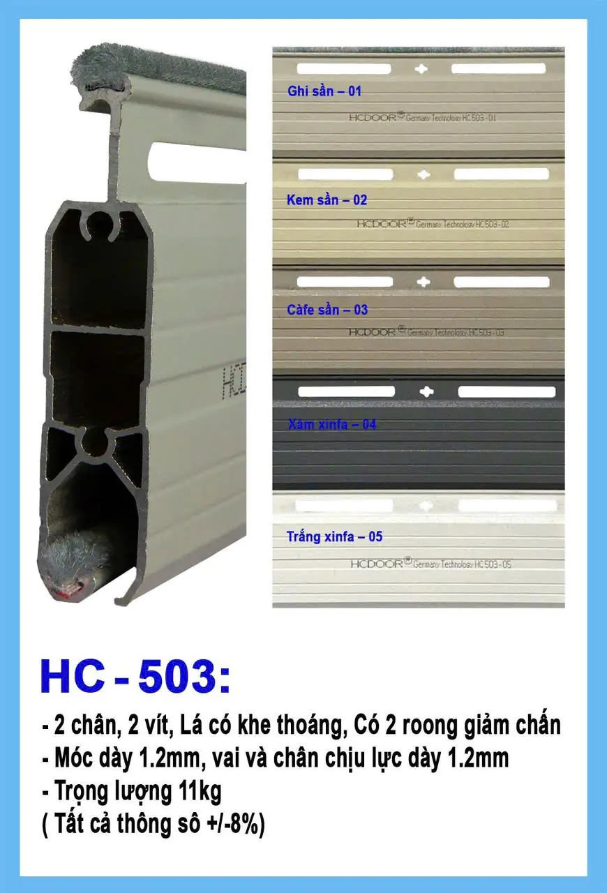 cửa cuốn HCDoor - Công nghệ Đức