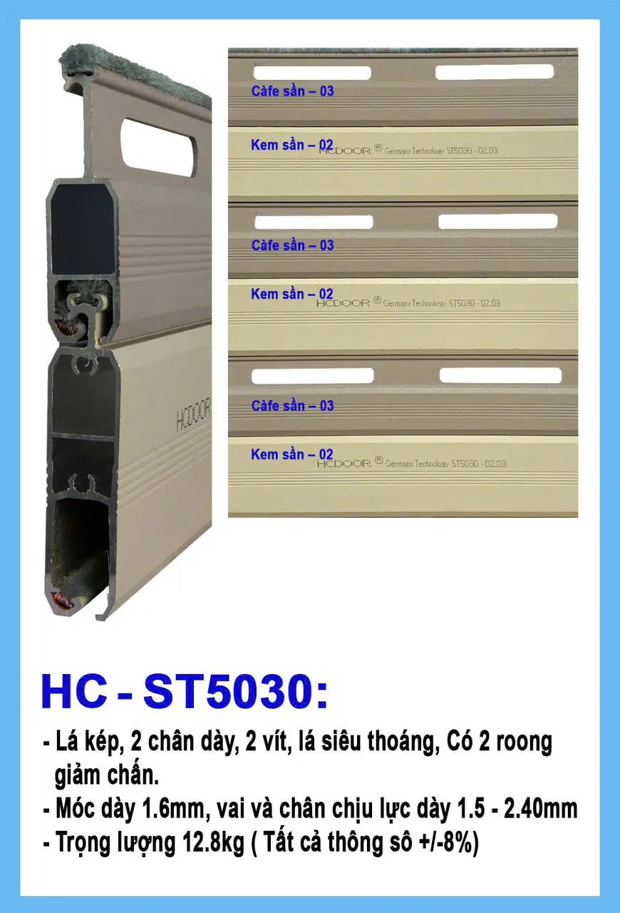 cửa cuốn HCDoor - Công nghệ Đức
