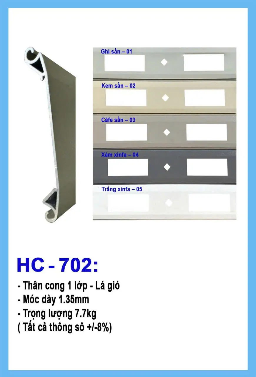 cửa cuốn HCDoor - Công nghệ Đức